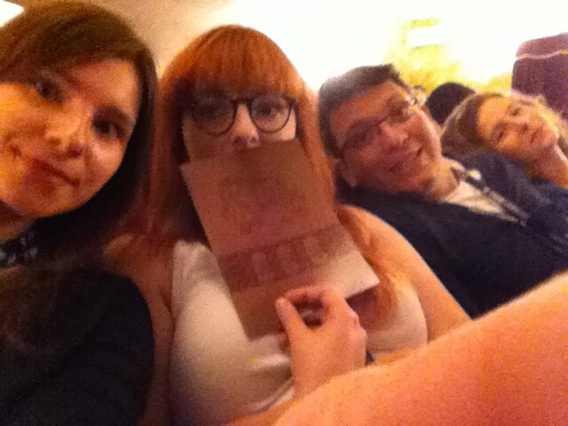 Ania, Gosia, Rafael and Jul waiting for the conference to start