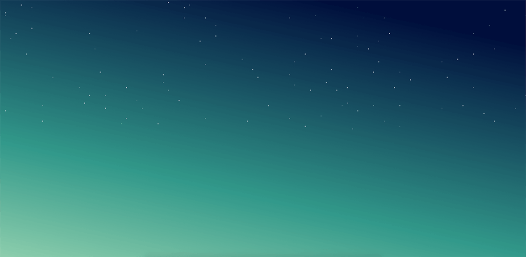 Auroral CSS gradient with starry dots
