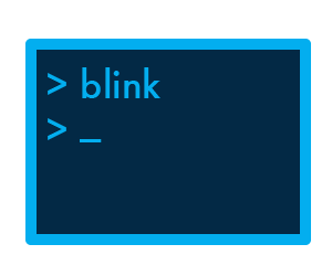 blink terminal