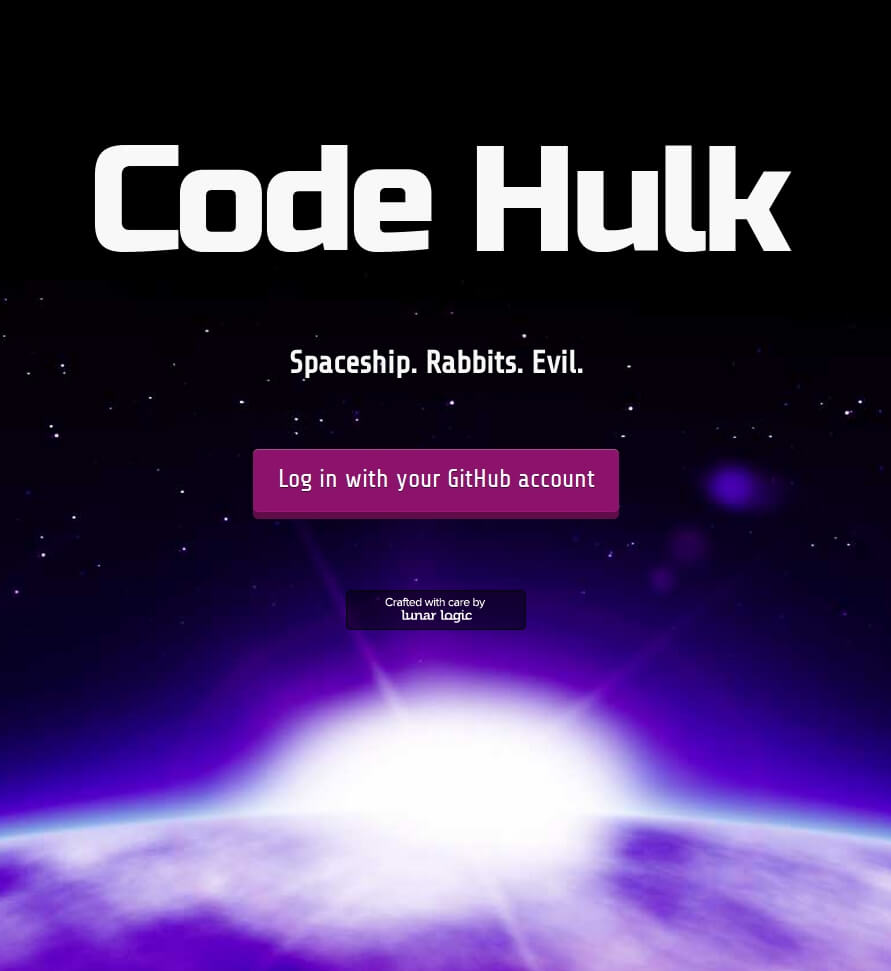 Codehulk homepage screenshot