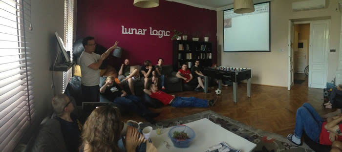 Lunar Logic's sofa room